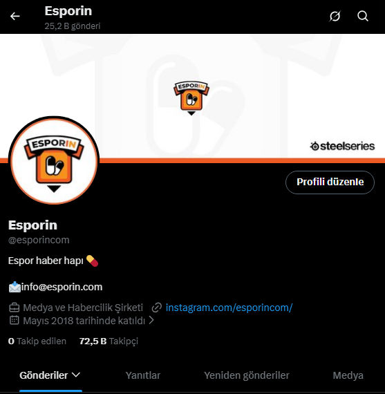 Esporin Resmi Sayfası